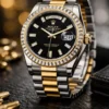 Rolex Day-Date Baguette Bicolor-Negro